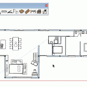 DIBAC para SketchUp 4 GIF de 2D a 3D Proyecto J